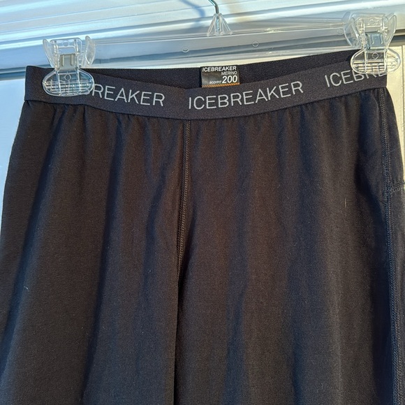 NWT Icebreaker Women's Merino 200 Oasis Thermal Leggings in Black sz S 100% wool - Picture 3 of 16